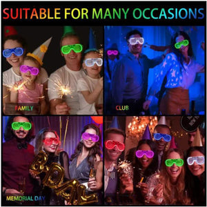 Colorful LED Glasses Party Decoration