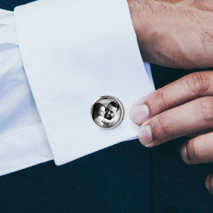 Personalized Photo Cufflink,Engraved Photo Cufflinks,Wedding Cufflinks,gift ideas Dads