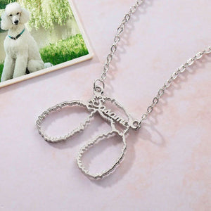 Personalized Cute Dog Cat Breed Ears Necklace