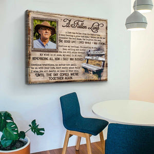 Personalized Memorial Picture Poster with Memorial Poems, In Memory of Canvas