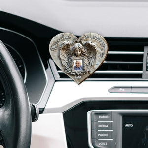 Drive Safe Angel Wings - Personalized Memorial Shaped Car Visor Clip