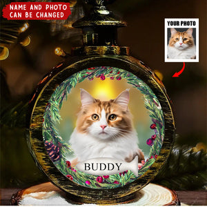 Custom Photo Your Furry Friend Always Lights Up Your Day - Dog & Cat Personalized Candlelight Lantern Ornament