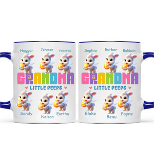 Grandma's Easter Bunnies Personalized Custom Accent Mug Gift