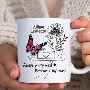 Your Wings Were Ready But My Heart Was Not Personalized Memorial Butterfly Mug