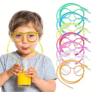 Funny Glasses Straw Party Decoration