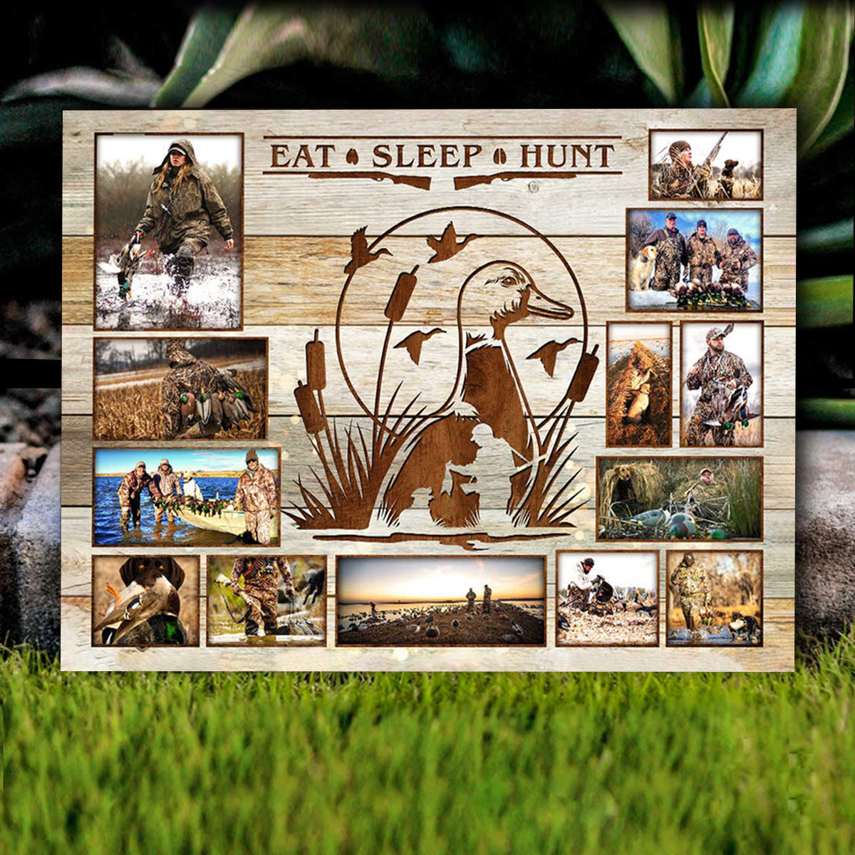 Personalized  Waterfowl & Duck Hunter Photo Collage Poster,Gift for Duck Hunters