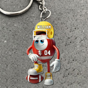 Personalized Gifts For American Football Lover Keychain