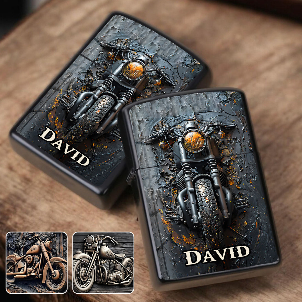 Time To Ride - Personalized Biker Lighter For Motorcycle lover