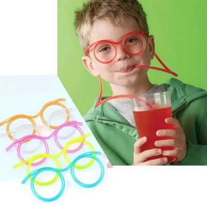 Funny Glasses Straw Party Decoration