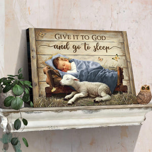 Personalized Sentimental Christian Wall Art Nativity Scene Canvas Poster