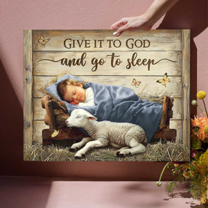 Personalized Sentimental Christian Wall Art Nativity Scene Canvas Poster