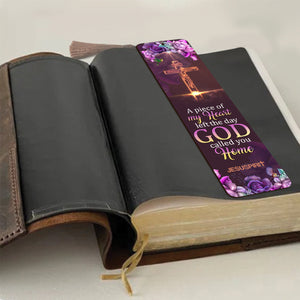 A Piece Of My Heart Left The Day God Called You Home-Personalized Memorial Wooden Bookmarks