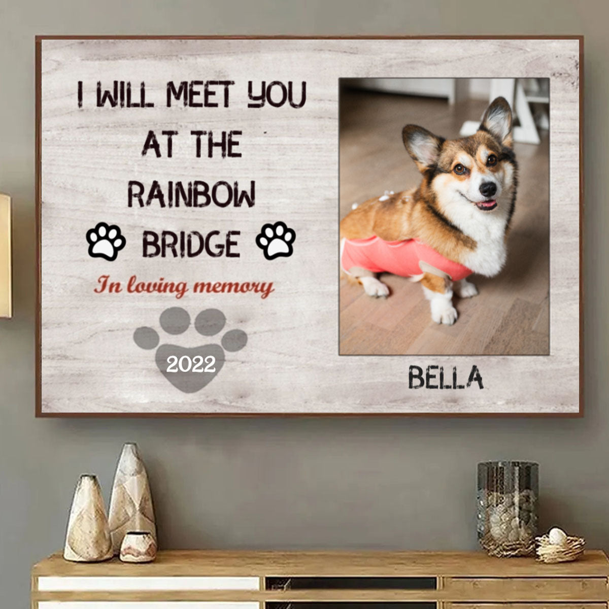 My Hardest Goodbye - Personalized Pet Memorial Canvas