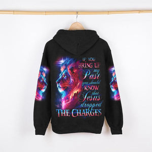 Jesus Dropped The Charges Lion Women's All Over Hoodie