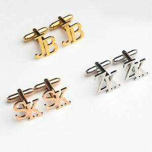 Personalized Name Cufflinks-Initial Cuff Links,Wedding Cufflinks-Best Man Gift