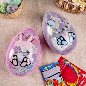 Personalized Easter Bunny Fillable Egg with Name Easter Gift for Kids