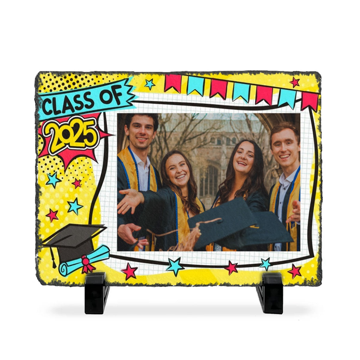 Personalized Graduation Stone With Stand,Graduation Photo Frame, Graduation Gift Idea