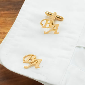 Personalized Name Cufflinks-Initial Cuff Links,Wedding Cufflinks-Best Man Gift