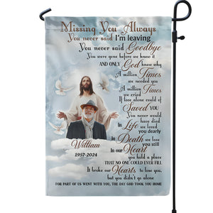 The Day God Took You Home - Personalized Garden Flag, Memorial Gift