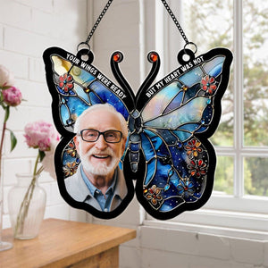 Custom Photo Gifts For Memorial Heaven Personalized SunCatcher Ornament