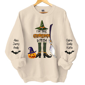 I'm the Mimi Witch Halloween Grandma Personalized Sweatshirt