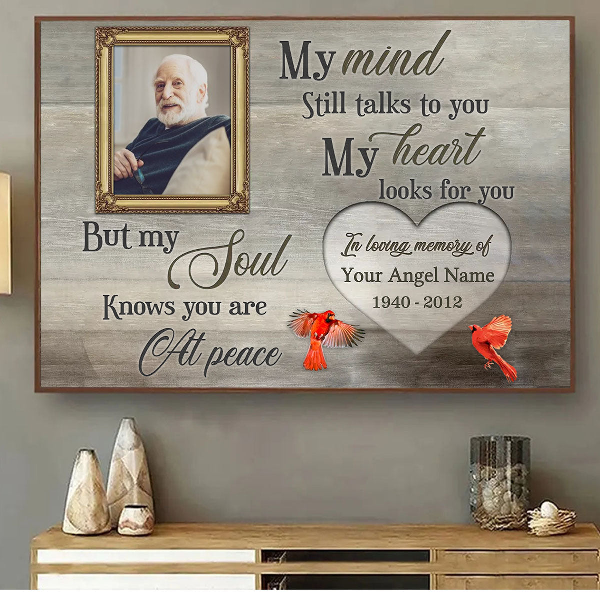 Personalized Unique Memorial Canvas Remembrance Gifts, Sympathy Gifts