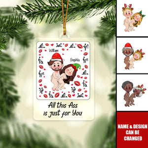 Couple I Love You Personalized Acrylic Ornament