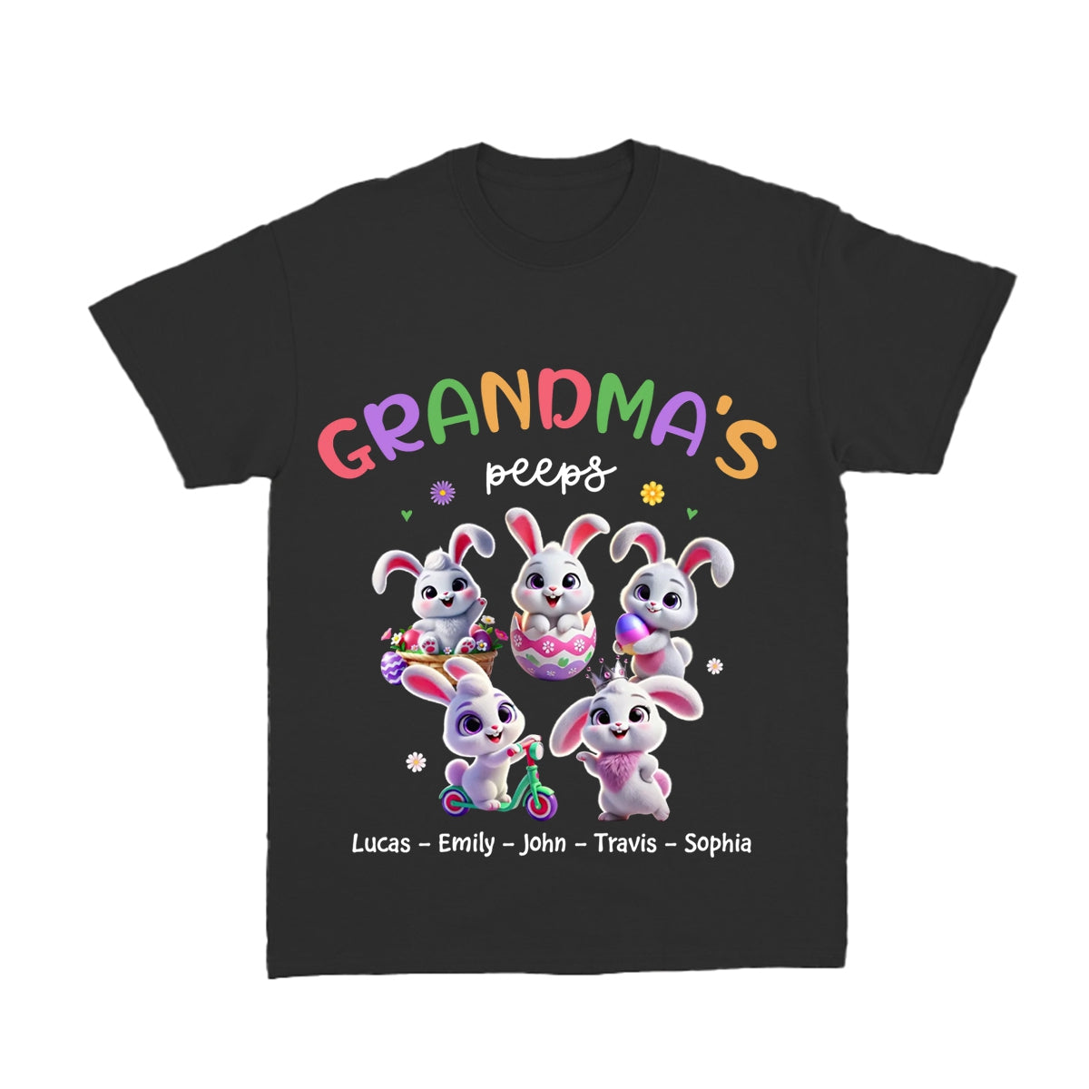 Personalized Easter Gift Grandma's Bunny T Shirt