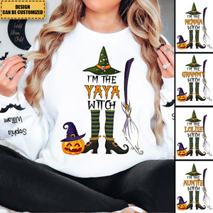 I'm the Mimi Witch Halloween Grandma Personalized Sweatshirt