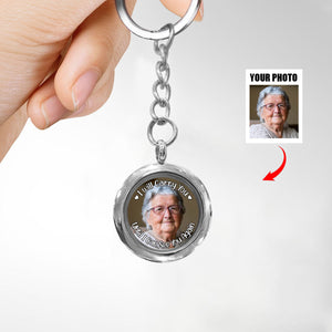 Custom Photo I Will Carry You Family Memorial - Personalized Keepsake Keychain