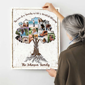 Personalized Family Tree of Life Collage Photo Poster