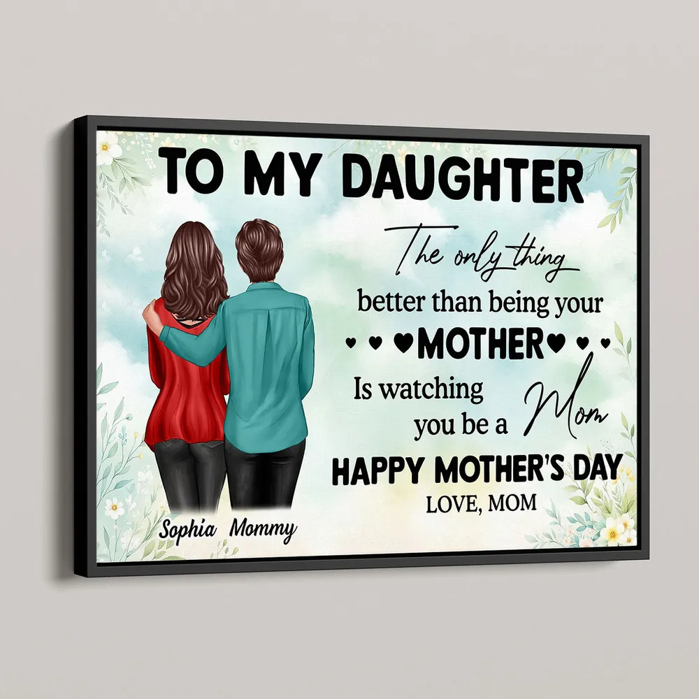 Happy Mother's Day! Personalized Poster, Mother's Day 2025 Gift for Daughter