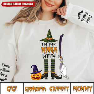 I'm the Mimi Witch Halloween Grandma Personalized Sweatshirt