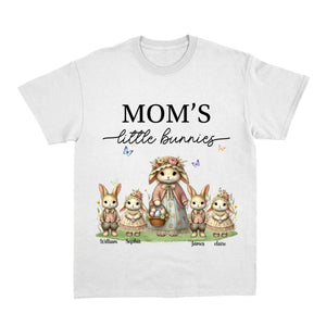 Vintage Grandma Bunny Easter Personalized  Pure Cotton T-Shirt