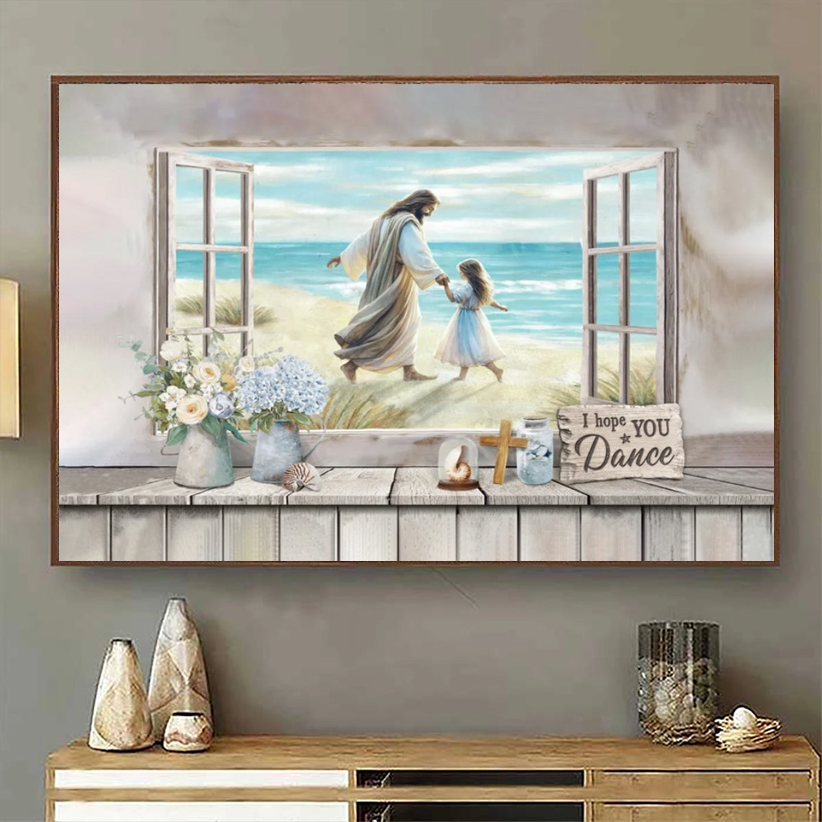 Personalized  Christian Gifts for Women I Hope You Dance Christian Art Canvas