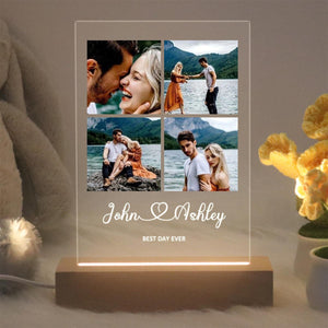 Personalized night light photos, led light photo collage,anniversary gifts, birthday gifts for friends