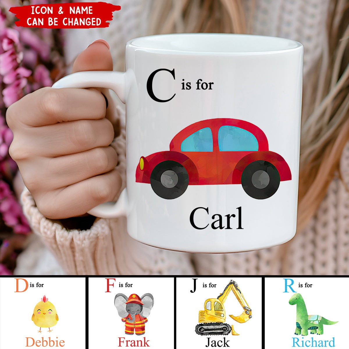 Personalized Cartoon Pattern Kid's Mug - Funny Gift Ideas