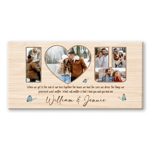 Personalized I Love You Photo Canvas/Poster, Perfect Gifts For Couples, Anniversary, Valentine