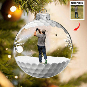 Custom Photo For The Love Of The Game - Personalized Ornament