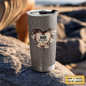 Heart Of Dad - Personalized Tumbler