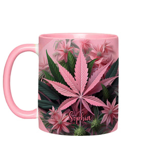 Pink Stoner Chick - Personalized Pink Mug