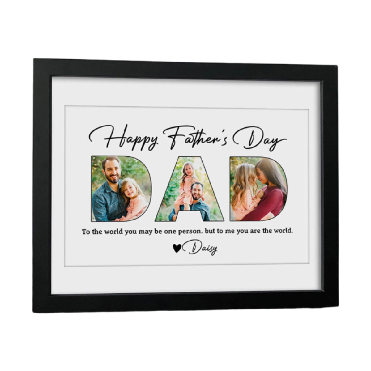 Happy Father's Day Personalized Family Picture Frame