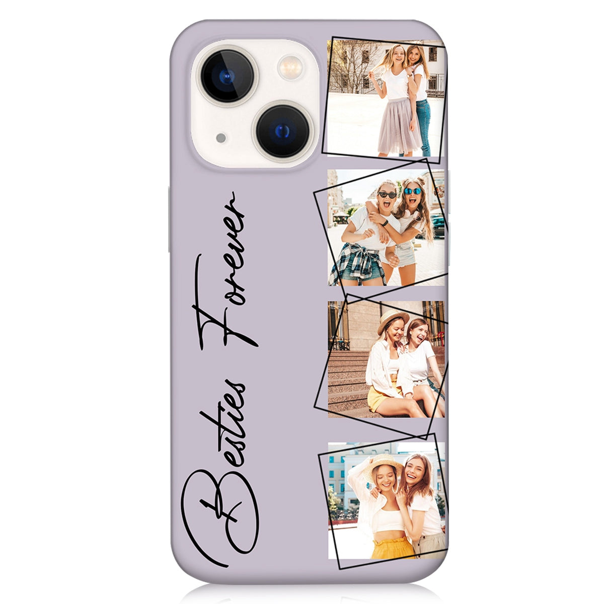 Custom Photo Your Loved Ones - Personalized Clear Phone Case-Gift For Couples, Family BFF Best Friends, Besties