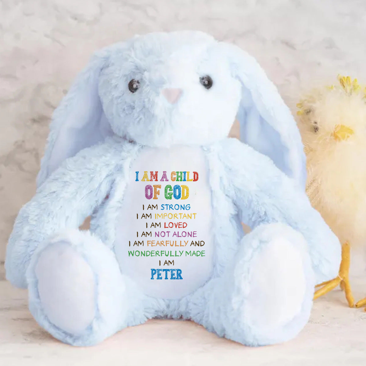 I'm A Good Child - Personalized Easter Bunny Plush Gift For Kids