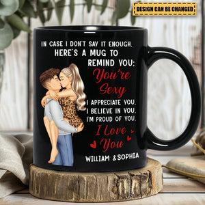 In Case I Don't Say It Enough Couples - Personalized Black Mug