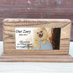 Pet Memorial Plaque, Personalized Photo Commemorative Urn Plaque