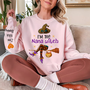 Personalized I'm The Grandma Witch Halloween Sweatshirt