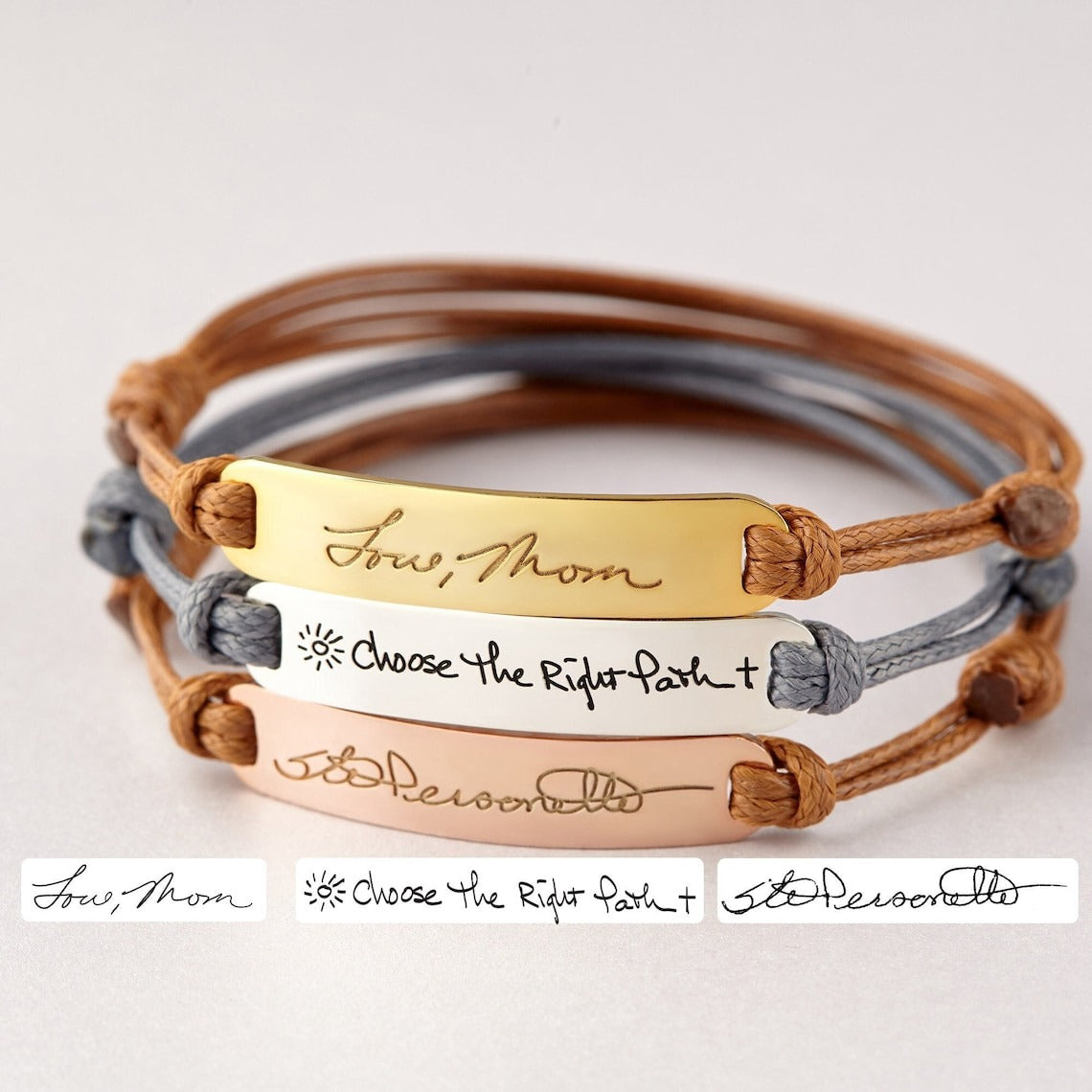 Personalized Handwriting Bracelet, Memorial Jewelry