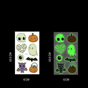 Halloween Glow In The Dark Tattoo Stickers