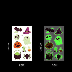 Halloween Glow In The Dark Tattoo Stickers